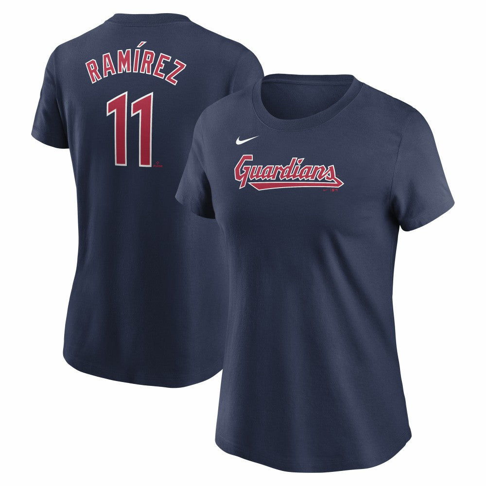 José Ramírez Cleveland Guardians Nike Women's Cooperstown Collection Fuse Name & Number T-Shirt - MLB T-shirts
