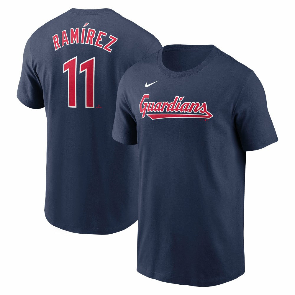 Jose Ramirez Cleveland Guardians Nike Fuse Name & Number T-Shirt - MLB T-shirts