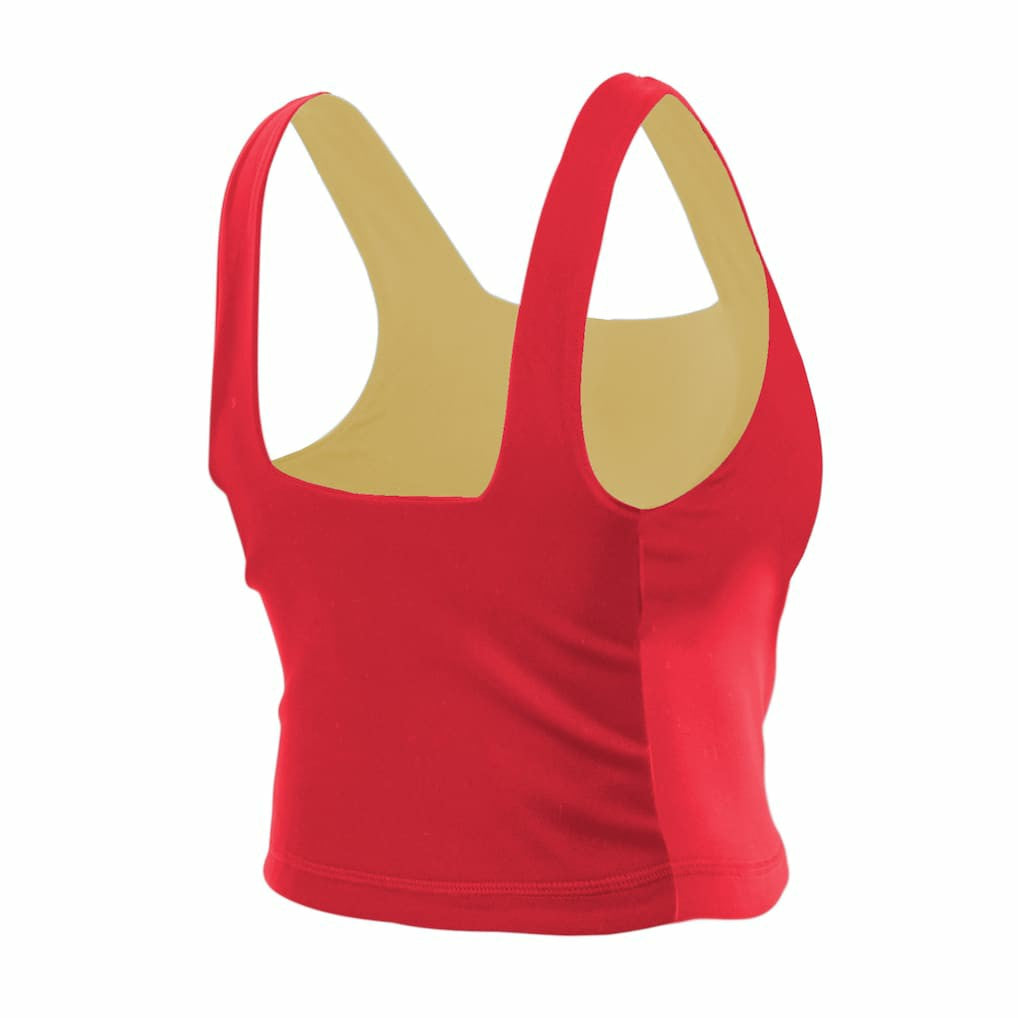 San Francisco 49ers Women's Reversible Cropped Sport Classics Tank Top | NFL On sale