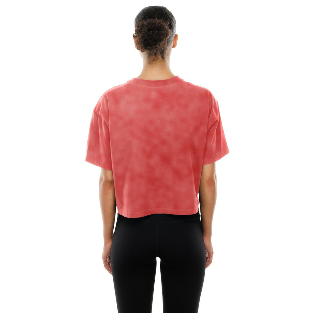 Kansas City Chiefs Women's Cropped Boxy Sport Classics Mineral Wash T-Shirt | NFL Sale
