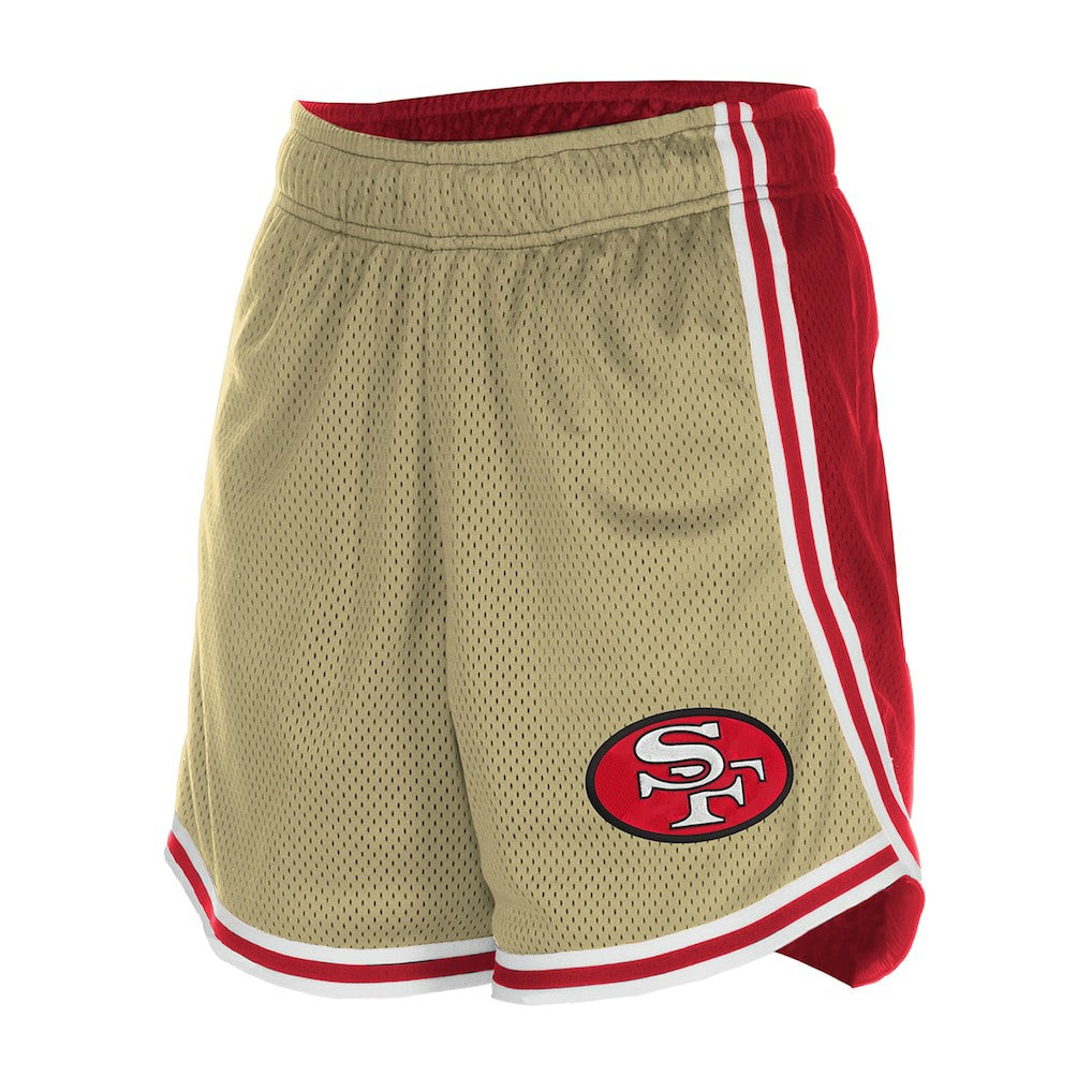 San Francisco 49ers Women's Throwback Sport Classics Mesh Shorts | NFL Online