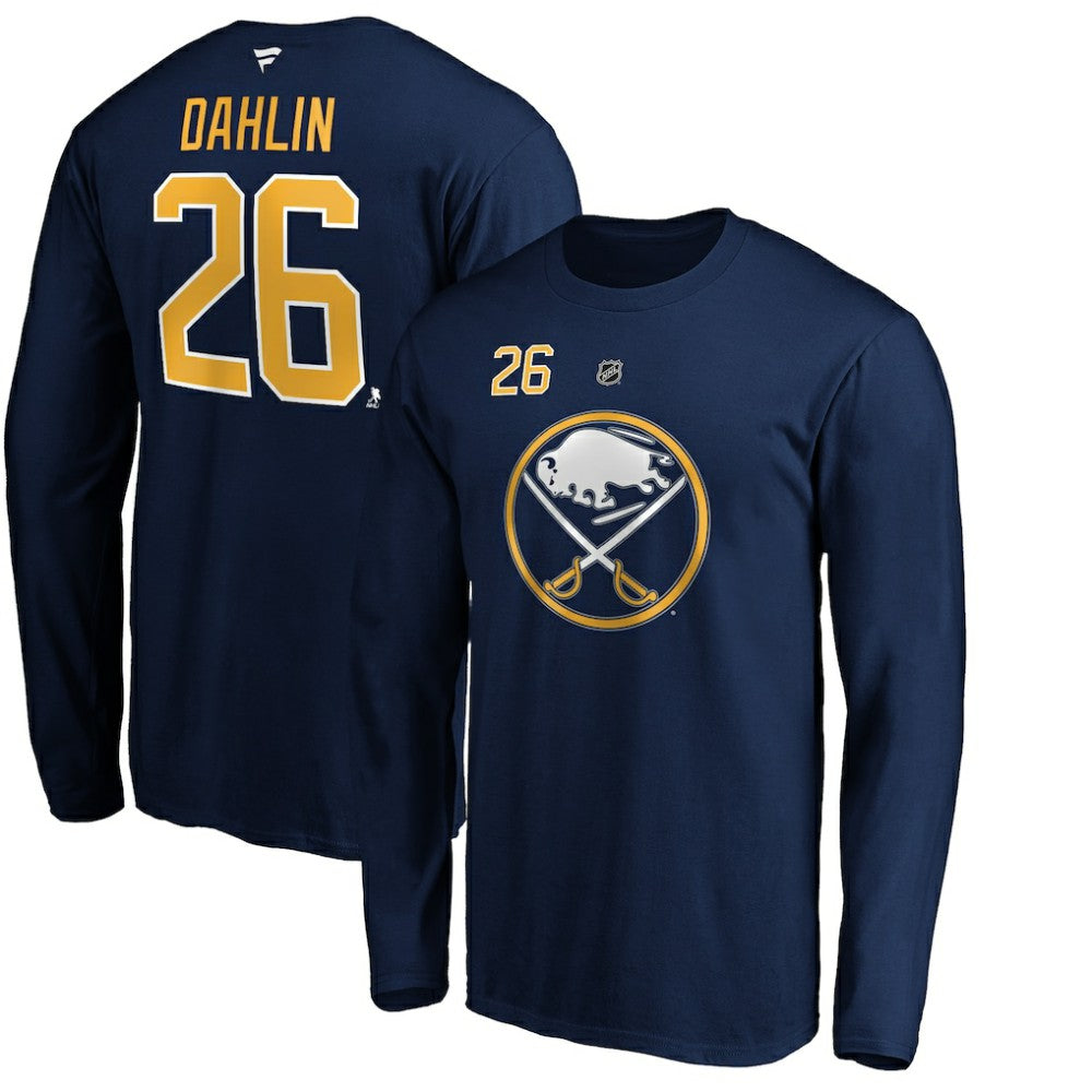 Rasmus Dahlin Buffalo Sabres Fanatics Authentic Stack Name & Number T-Shirt -  NHL T-shirts
