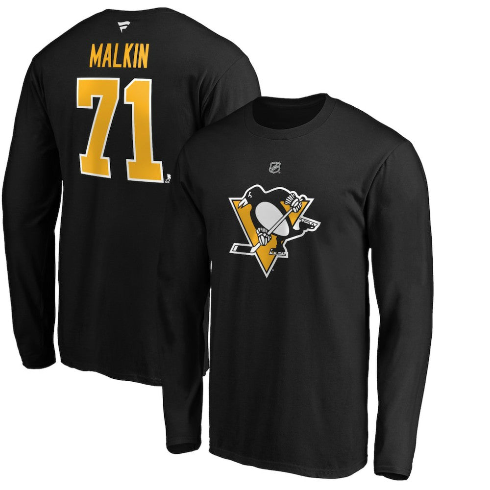 Evgeni Malkin Pittsburgh Penguins Fanatics Authentic Stack Name & Number T-Shirt -  NHL T-shirts