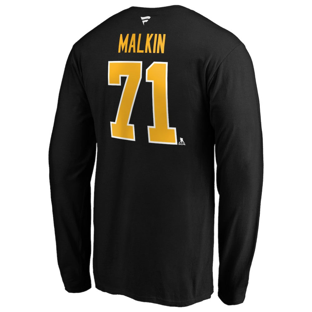 Evgeni Malkin Pittsburgh Penguins Fanatics Authentic Stack Name & Number T-Shirt -  NHL T-shirts