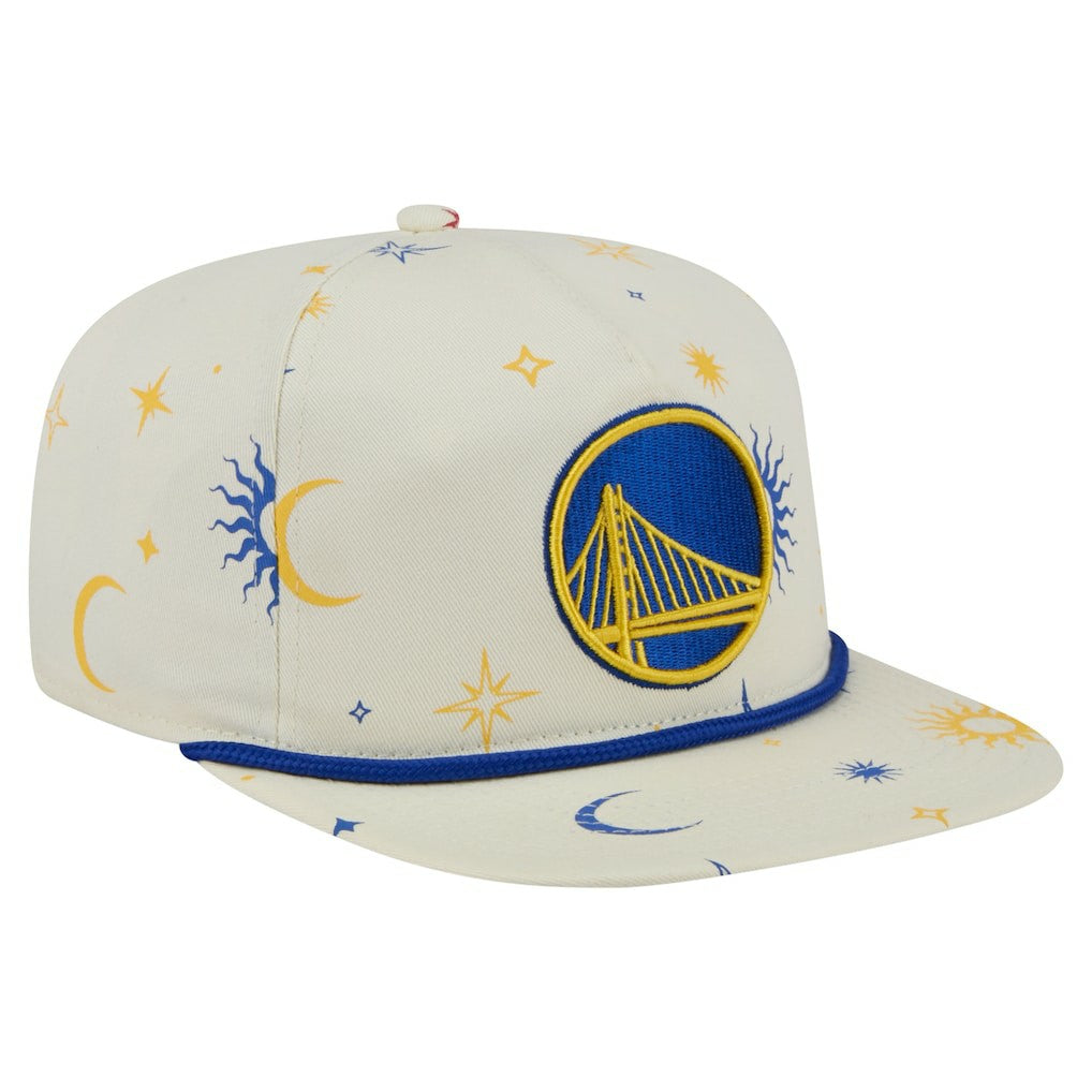 Cream Golden State Warriors Lunar Golfer Snapback Hat sale | NBA