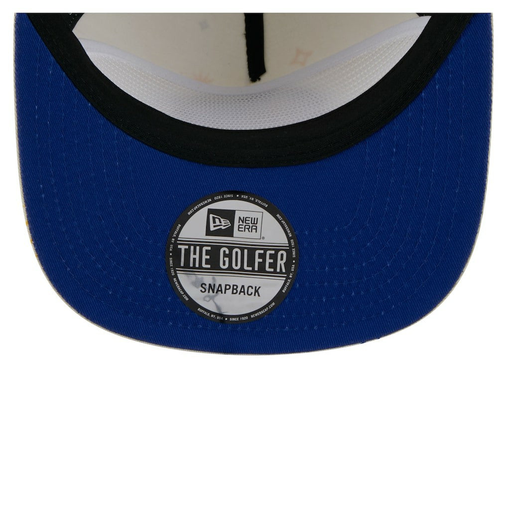 Cream Golden State Warriors Lunar Golfer Snapback Hat sale | NBA