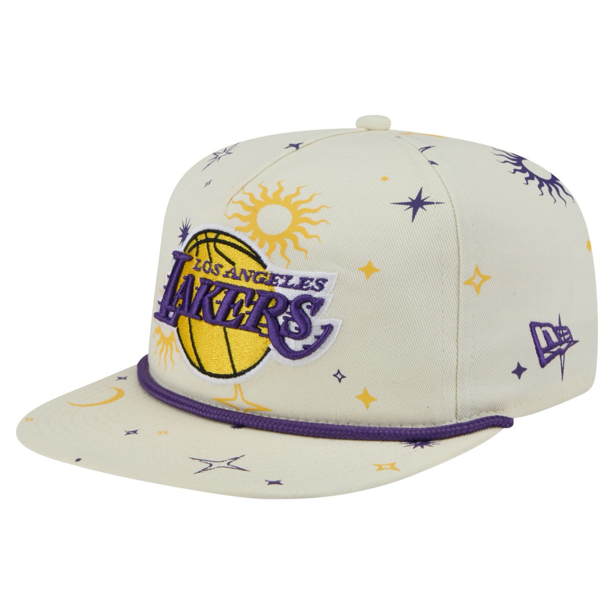 Cream Los Angeles Lakers Lunar Golfer Snapback Hat | NBA