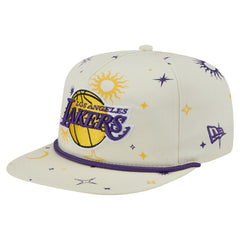Cream Los Angeles Lakers Lunar Golfer Snapback Hat | NBA