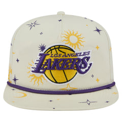 Cream Los Angeles Lakers Lunar Golfer Snapback Hat | NBA
