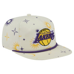 Cream Los Angeles Lakers Lunar Golfer Snapback Hat | NBA