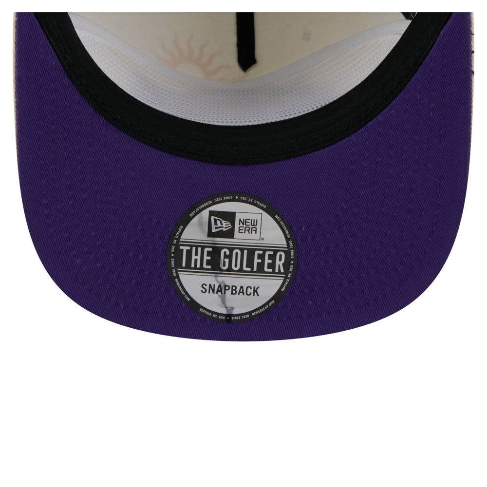 Cream Los Angeles Lakers Lunar Golfer Snapback Hat | NBA