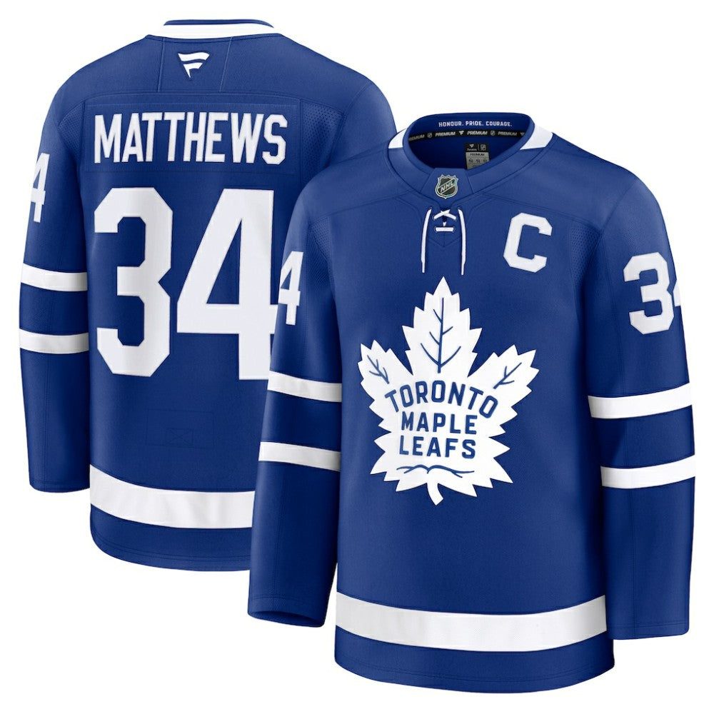 Auston Matthews Toronto Maple Leafs Fanatics Captain Patch Home Premium Jersey -  NHL Jerseys