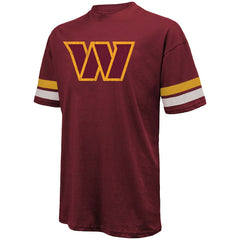 Washington Commanders Jayden Daniels  Majestic Threads Name & Number Oversize Fit T-Shirt | NFL New