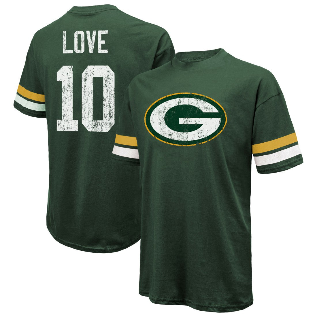 Green Bay Packers Jordan Love  Majestic Threads Name & Number Oversize Fit T-Shirt | NFL Discount