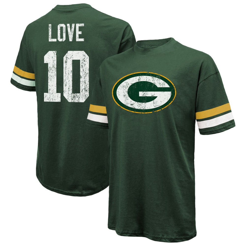 Green Bay Packers Jordan Love  Majestic Threads Name & Number Oversize Fit T-Shirt | NFL Discount