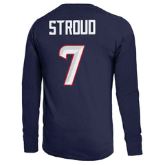 Houston Texans C.J. Stroud  Majestic Threads Name & Number Non-Distressed Long Sleeve T-Shirt | NFL Near me