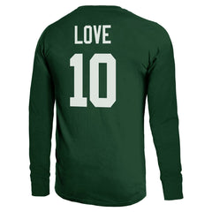 Green Bay Packers Jordan Love  Majestic Threads Name & Number Long Sleeve T-Shirt | NFL New