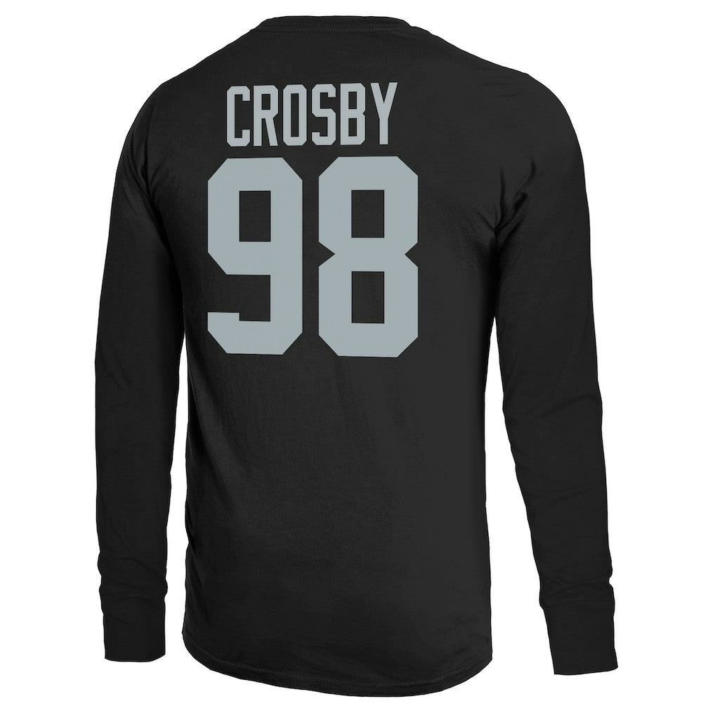 Las Vegas Raiders Maxx Crosby  Majestic Threads Name & Number Non-Distressed Long Sleeve T-Shirt | NFL On sale