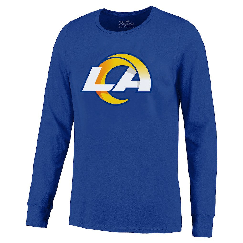 Los Angeles Rams Puka Nacua  Majestic Threads Name & Number Non-Distressed Long Sleeve T-Shirt | NFL On sale