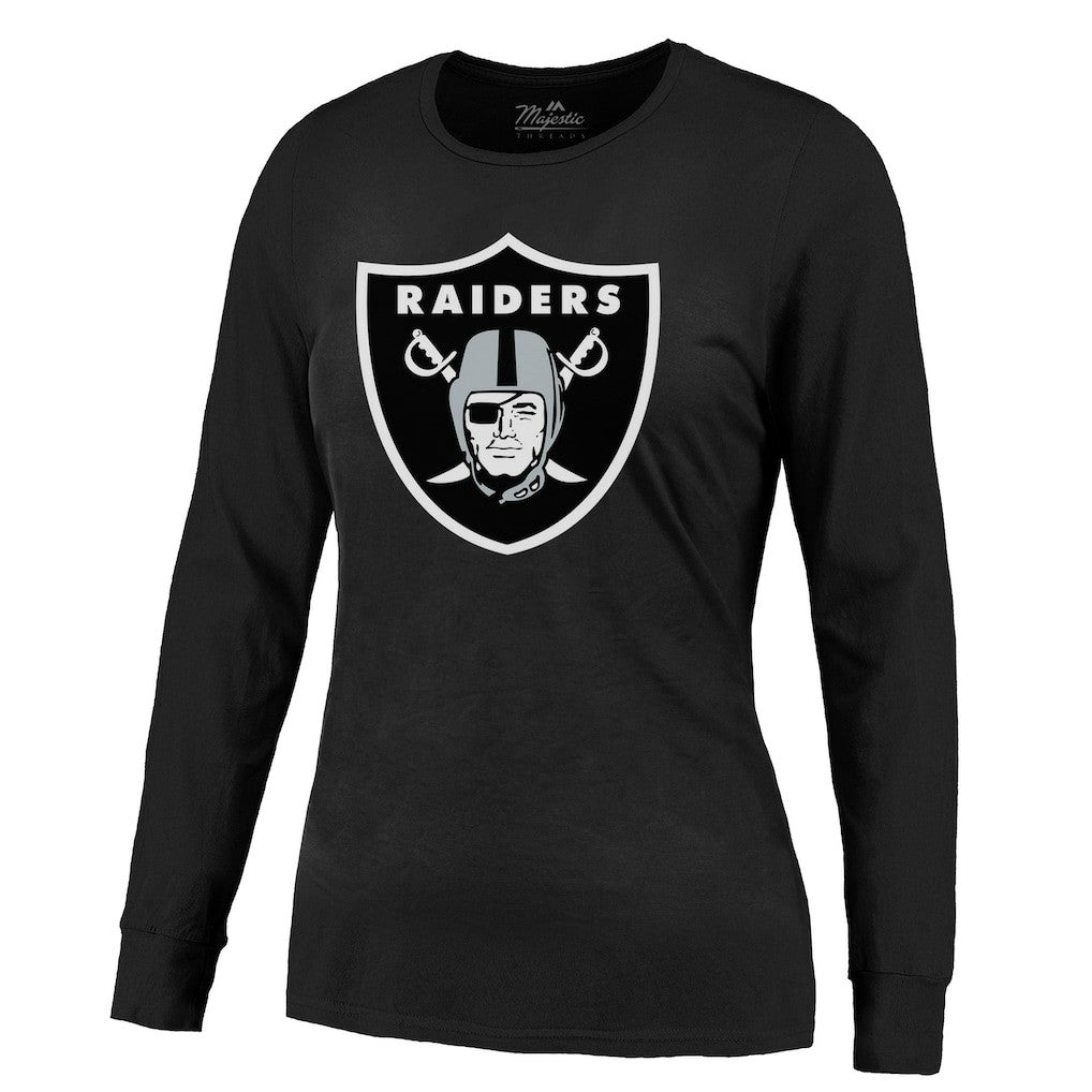 Las Vegas Raiders Maxx Crosby  Majestic Threads Women's Player Name & Number Long Sleeve T-Shirt | NFL US