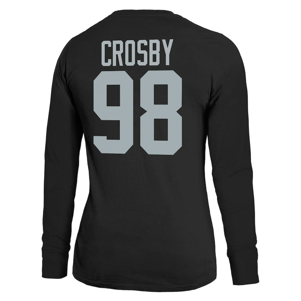 Las Vegas Raiders Maxx Crosby  Majestic Threads Women's Player Name & Number Long Sleeve T-Shirt | NFL US