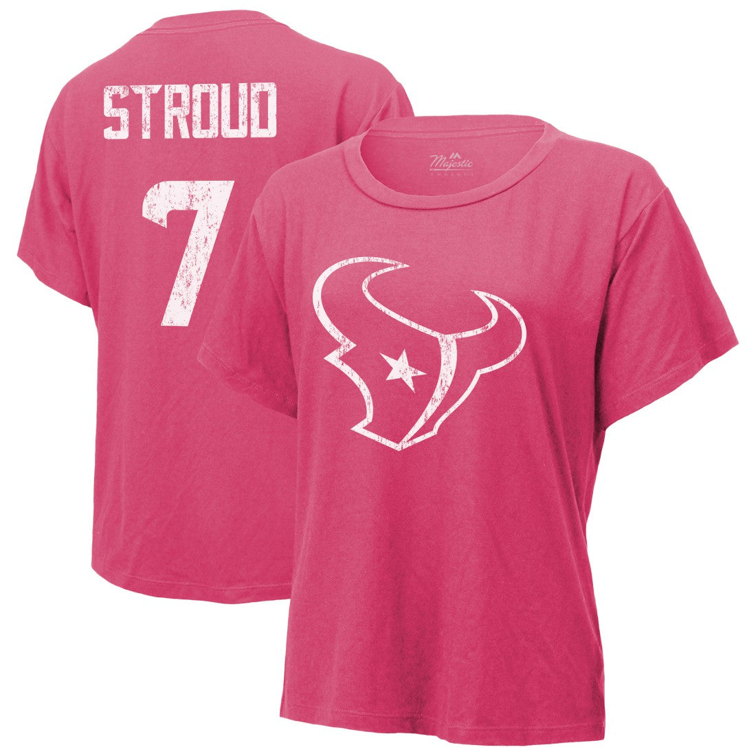 Houston Texans C.J. Stroud  Majestic Threads Women's Name & Number T-Shirt | NFL On sale