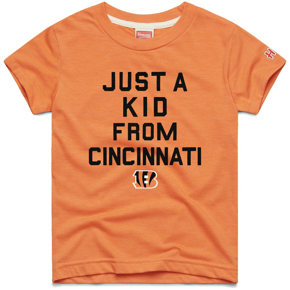 Cincinnati Bengals Homage Youth Just a Kid Tri-Blend T-Shirt | NFL Hot