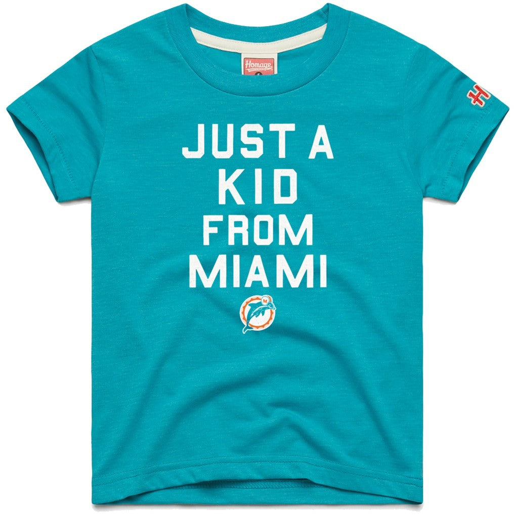 Miami Dolphins Homage Youth Just a Kid Tri-Blend T-Shirt | NFL Online