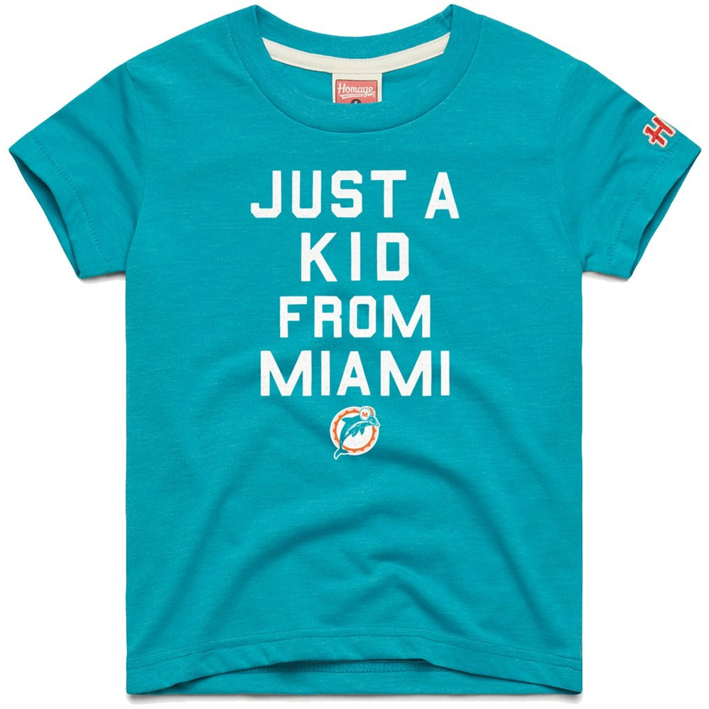 Miami Dolphins Homage Youth Just a Kid Tri-Blend T-Shirt | NFL Online