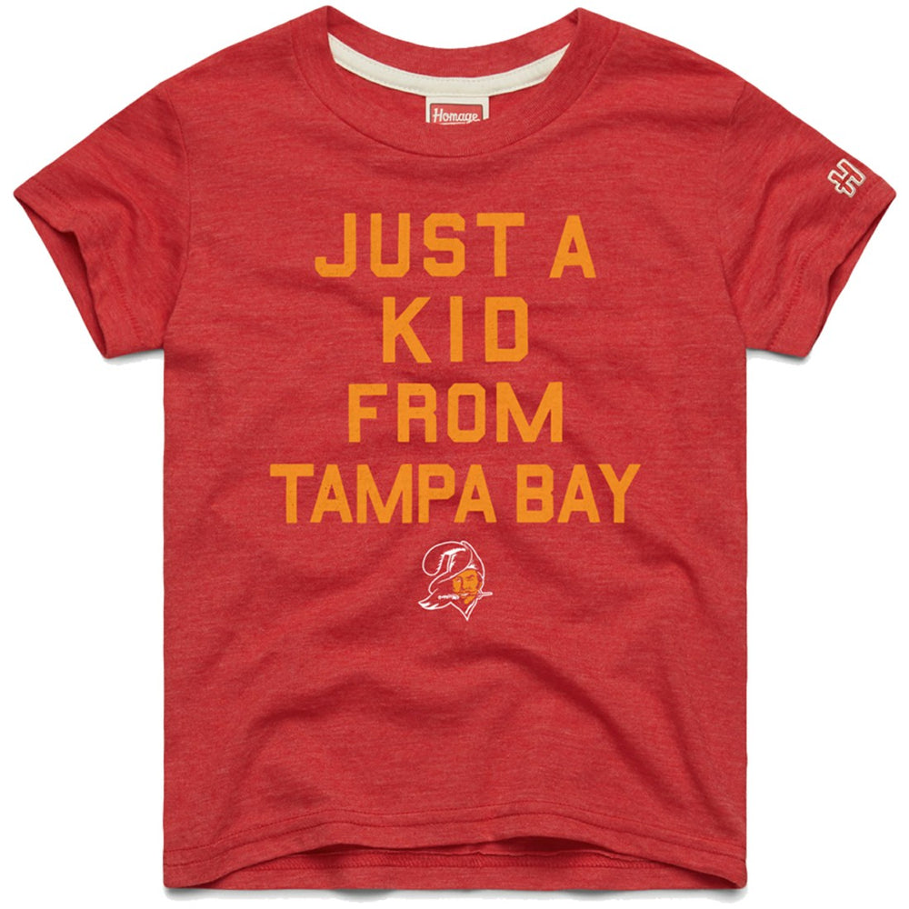 Tampa Bay Buccaneers Homage Youth Just a Kid Tri-Blend T-Shirt | NFL Outlet