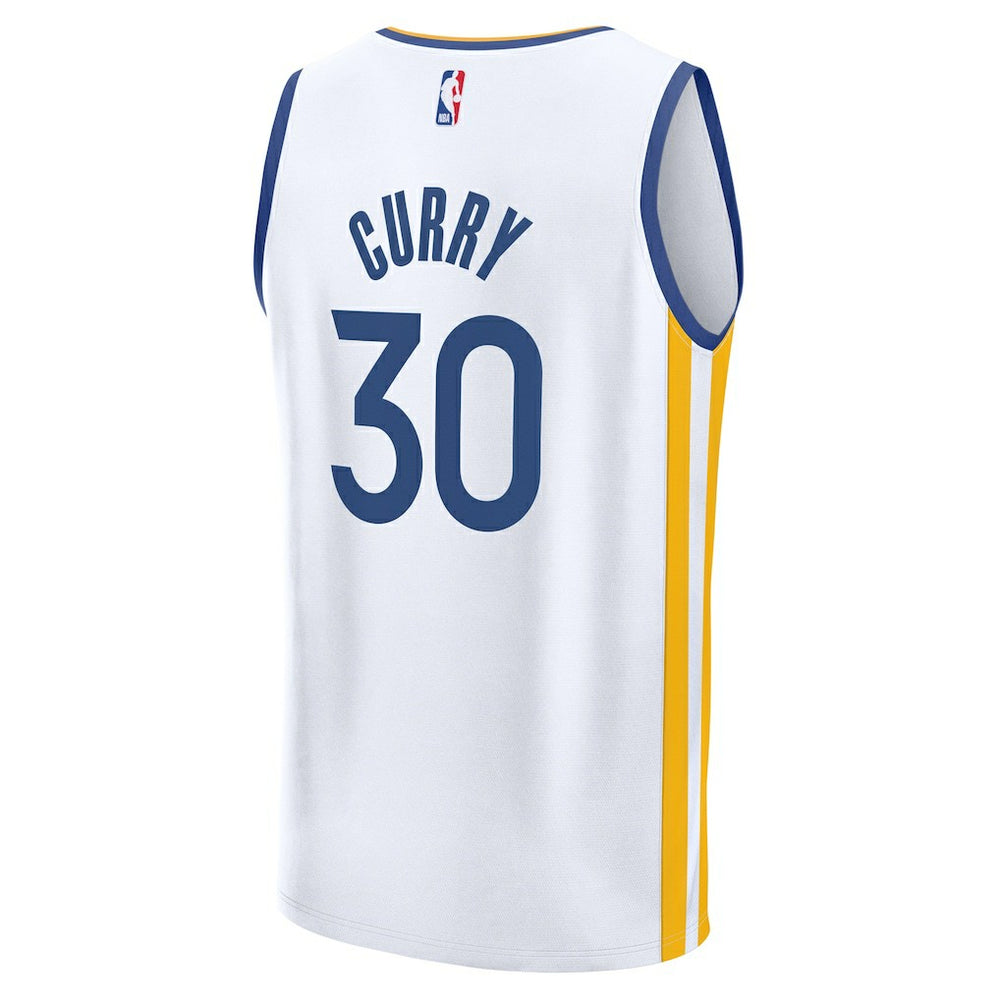 White Stephen Curry Golden State Warriors Fast Break Replica Jersey sale | NBA