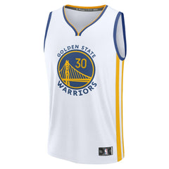 White Stephen Curry Golden State Warriors Youth Fast Break Replica Jersey sale | NBA