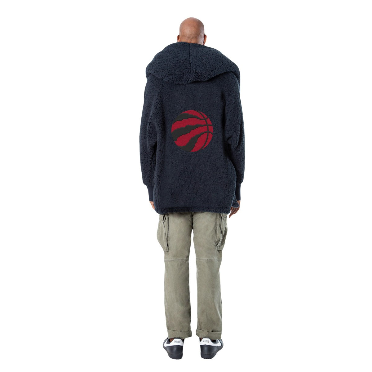 The Best Lounger in the World By Jill Martin Toronto Raptors Unisex Black Oversized Open-Front Hoodie Sweater sale | NBA