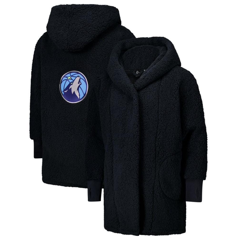 The Best Lounger in the World By Jill Martin Minnesota Timberwolves Unisex Navy Oversized Open-Front Hoodie Sweater discount | NBA