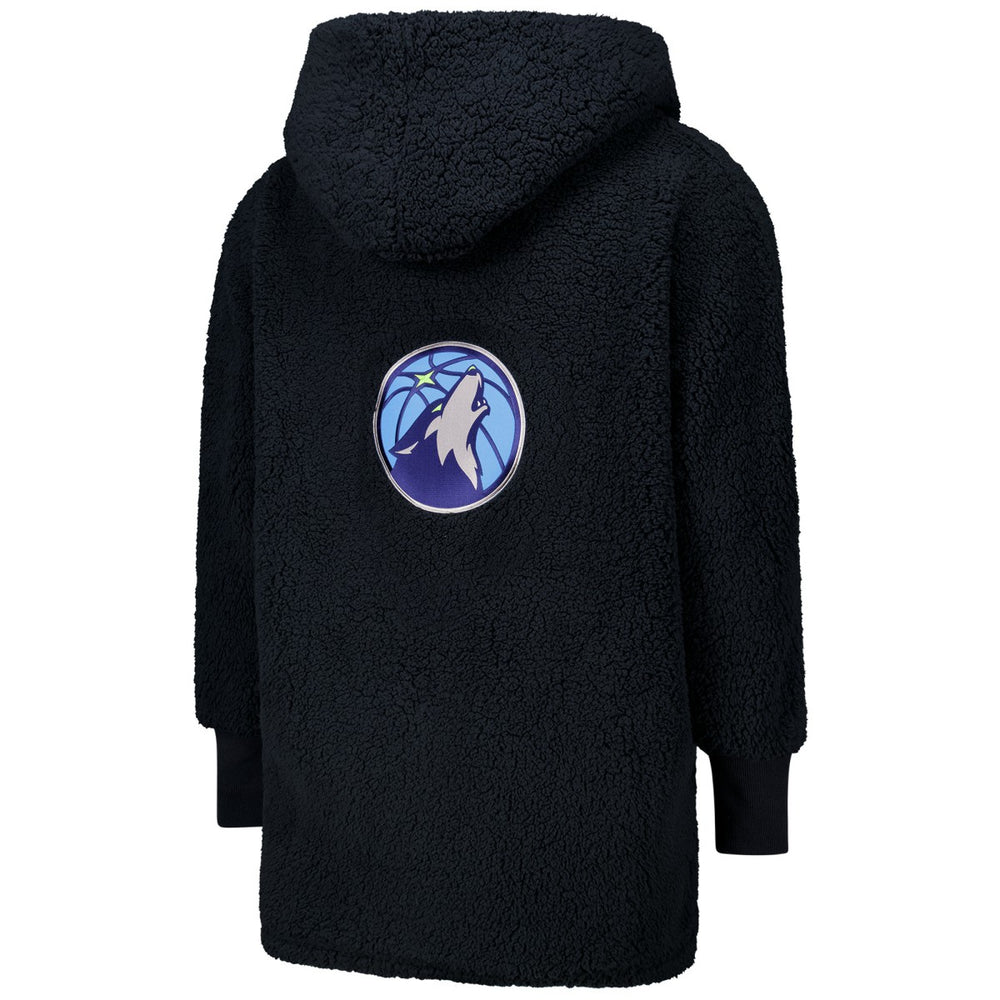 The Best Lounger in the World By Jill Martin Minnesota Timberwolves Unisex Navy Oversized Open-Front Hoodie Sweater discount | NBA