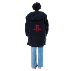 The Best Lounger in the World By Jill Martin Houston Rockets Unisex Black Oversized Open-Front Hoodie Sweater online | NBA