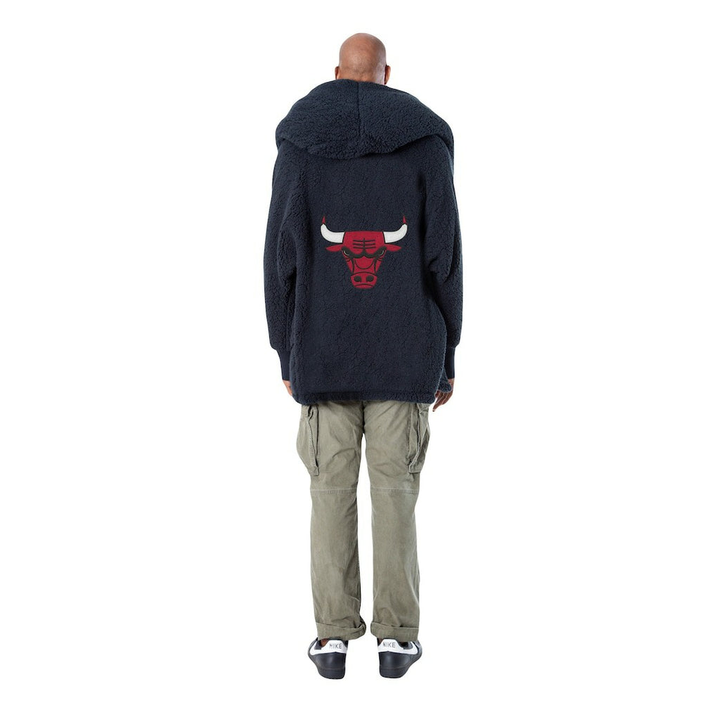 The Best Lounger in the World By Jill Martin Chicago Bulls Unisex Black Oversized Open-Front Hoodie Sweater cheap | NBA