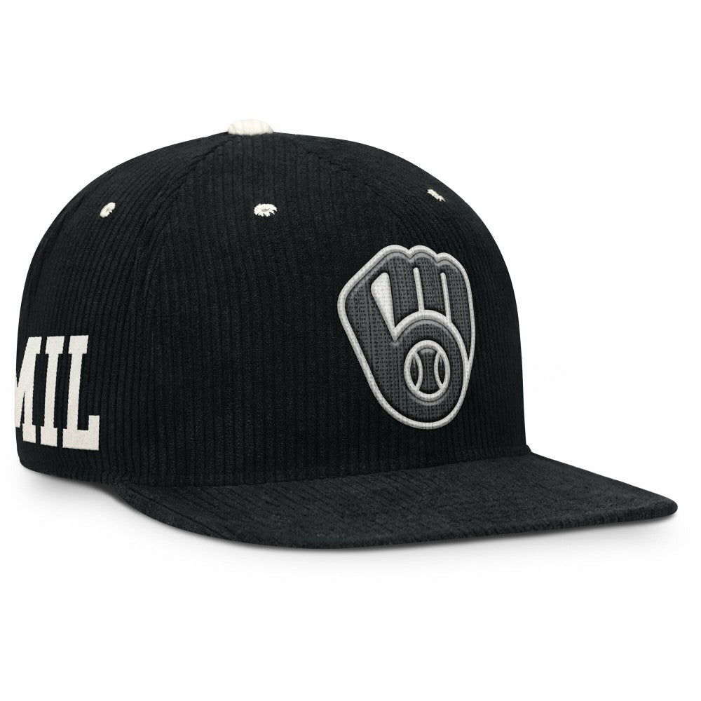 Milwaukee Brewers Nike Pro Corduroy Structured Snapback Hat - MLB Hats