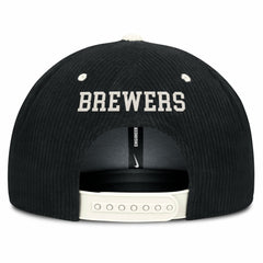 Milwaukee Brewers Nike Pro Corduroy Structured Snapback Hat - MLB Hats