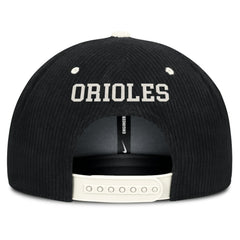 Baltimore Orioles Nike Pro Corduroy Structured Snapback Hat - MLB Hats