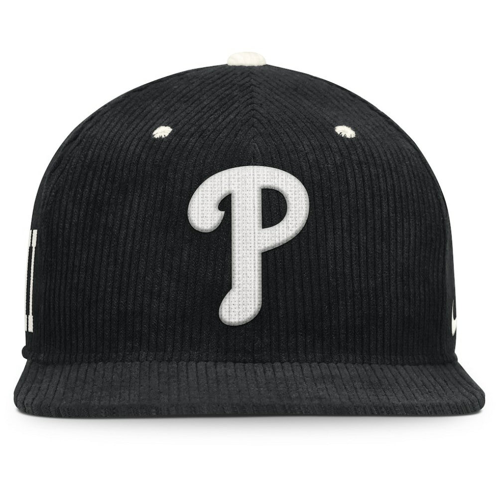 Philadelphia Phillies Nike Pro Corduroy Structured Snapback Hat - MLB Hats