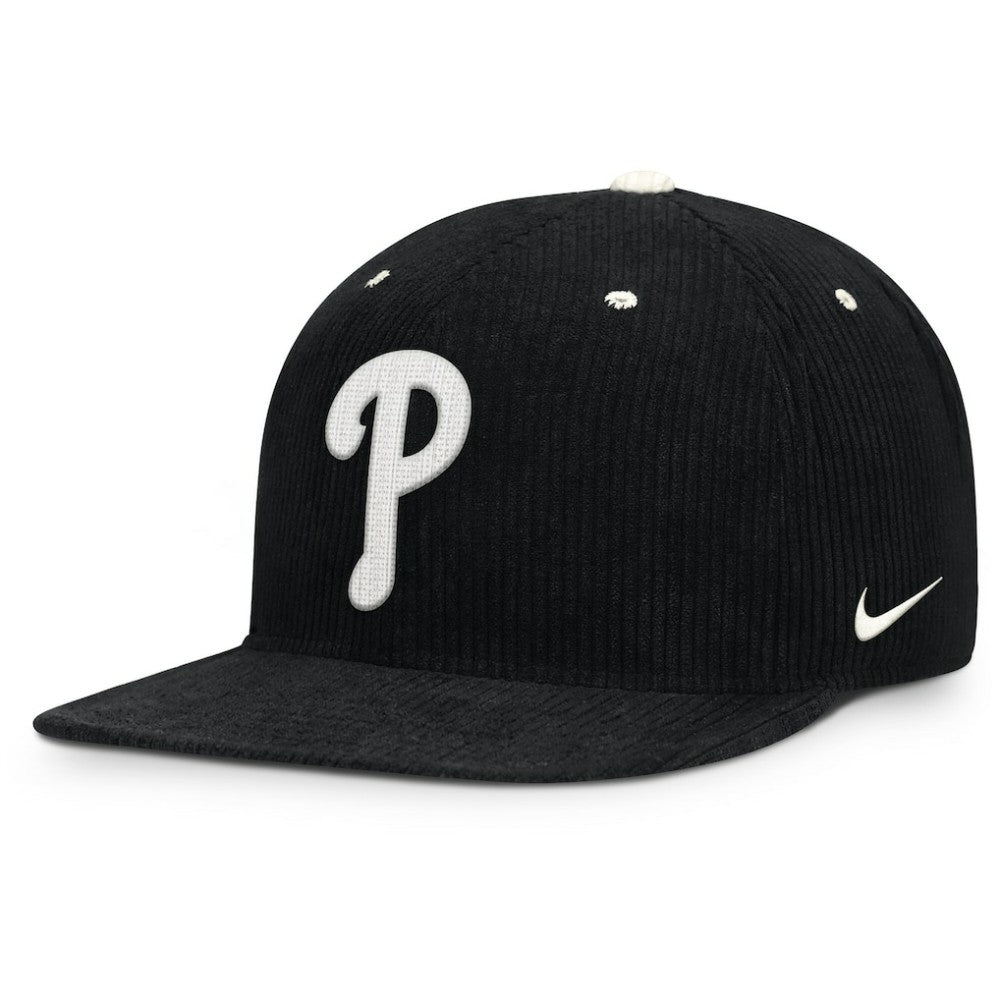 Philadelphia Phillies Nike Pro Corduroy Structured Snapback Hat - MLB Hats