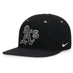 Athletics Nike Pro Corduroy Structured Snapback Hat - MLB Hats