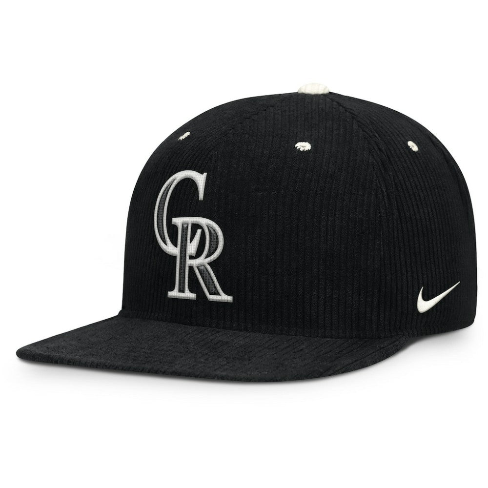 Colorado Rockies Nike Pro Corduroy Structured Snapback Hat - MLB Hats
