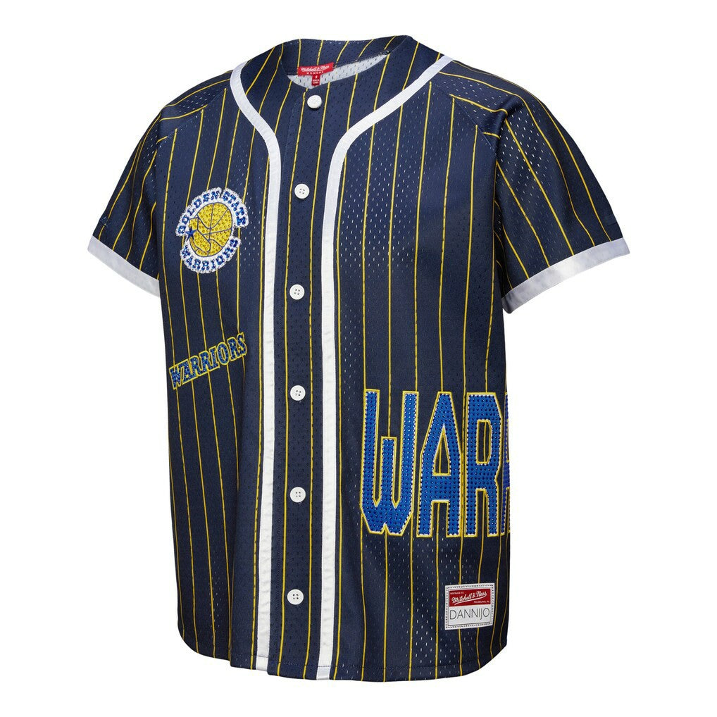 Blue Golden State Warriors x DANNIJO Women's Fashion Baseball Jersey sale | NBA