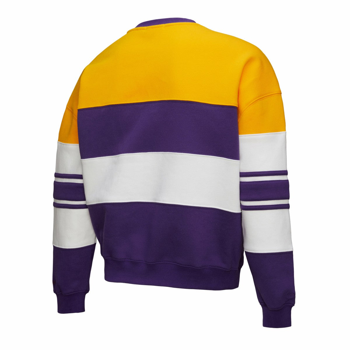 Gold/Purple Los Angeles Lakers x DANNIJO Women's Blocked Pullover Sweatshirt | NBA
