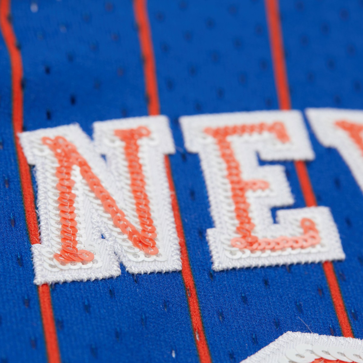 Royal Patrick Ewing New York Knicks x DANNIJO Women's Fashion Cropped Basketball Jersey | NBA