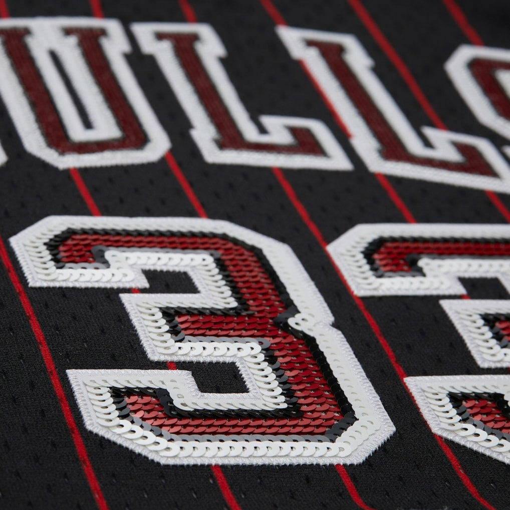 Black Scottie Pippen Chicago Bulls x DANNIJO Women's Fashion Cropped Basketball Jersey sale | NBA