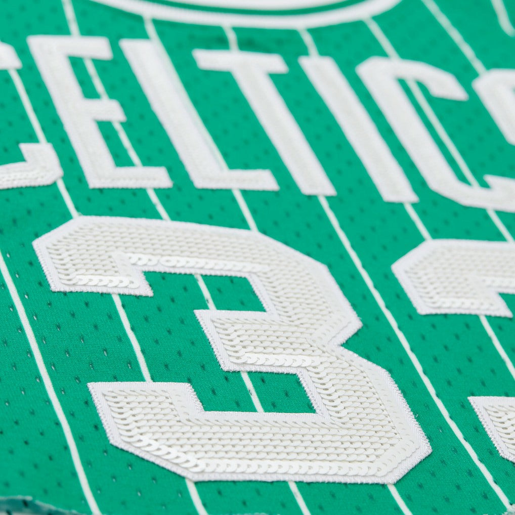 Kelly Green Larry Bird Boston Celtics x DANNIJO Women's Fashion Cropped Basketball Jersey | NBA