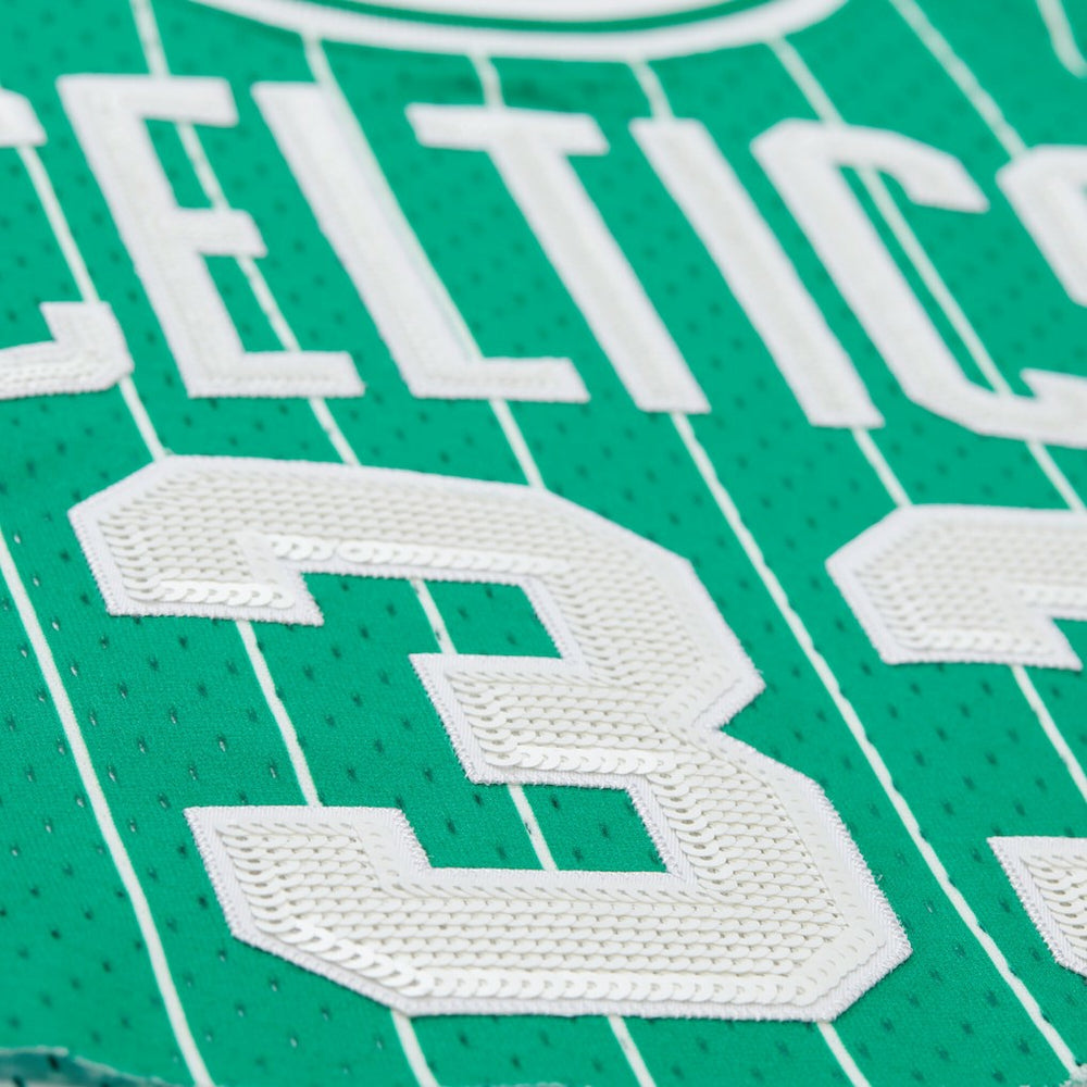 Kelly Green Larry Bird Boston Celtics x DANNIJO Women's Fashion Cropped Basketball Jersey | NBA